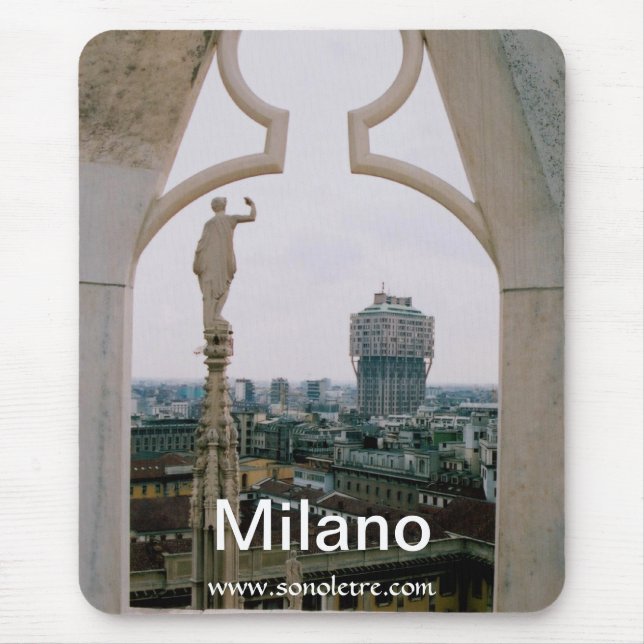 Milan horisontpanorama Mousepad Musmatta (Framsidan)