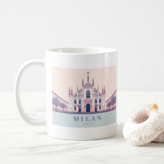 Milan Italien Duomo di Milano Pastel Travel Kaffemugg