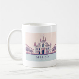 Milan Italien Duomo di Milano Pastel Travel Kaffemugg