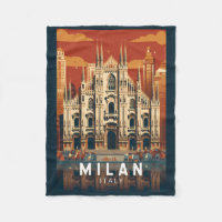 Milan Italien Duomo di Milano Travel Art Vintage