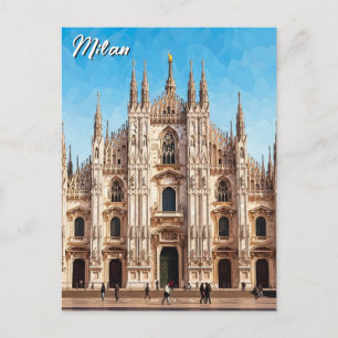 Milan Italien Resa Vykort