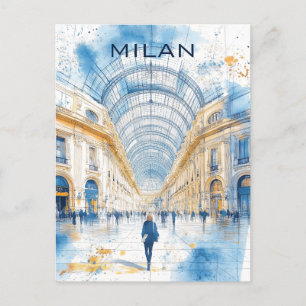 Milan Italien Travel Vykort