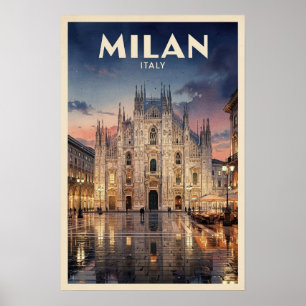 Milan Italien Vintage Resa Poster