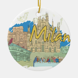 Milan Julgransprydnad Keramik