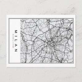 Milan Karta Illustration Vykort