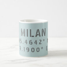 Milan Latitude Longitud