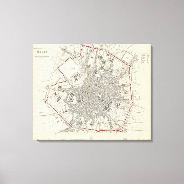 Milan Milano Canvastryck (Framsida)