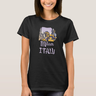 Milan Milano Italien Europe Piazza Duomo Tourist B T Shirt