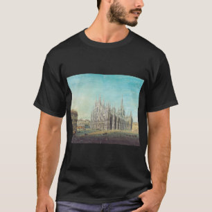 Milan Piazza del Duomo 1850-talet av Carlo Bossoli T Shirt
