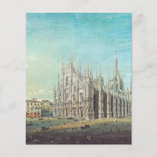 Milan Piazza del Duomo 1850s av Carlo Bossoli Kons (Framsida)