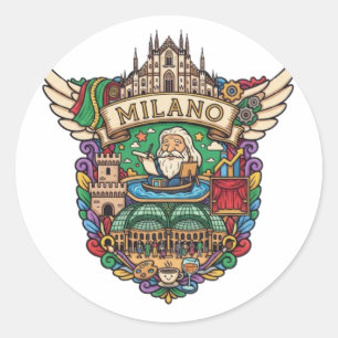 MILAN RUNT KLISTERMÄRKE