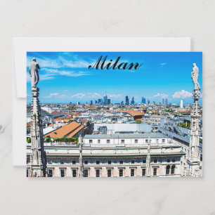 Milan siluett i Italien