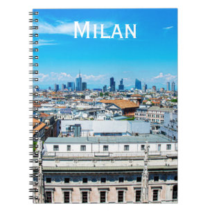 Milan Skyline i Italien Anteckningsbok