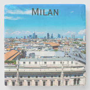 Milan Skyline i Italien Stenunderlägg