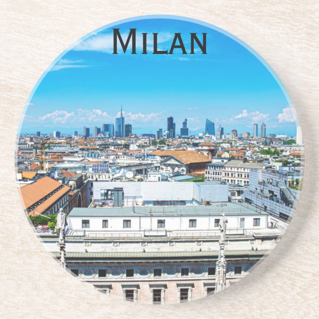 Milan Skyline i Italien Underlägg (Framsidan)