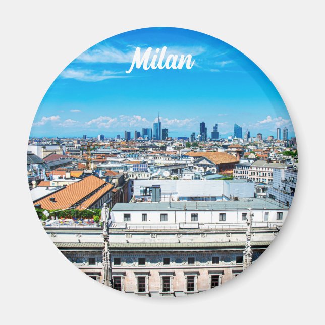 Milan Skyline Magnet (Framsidan)