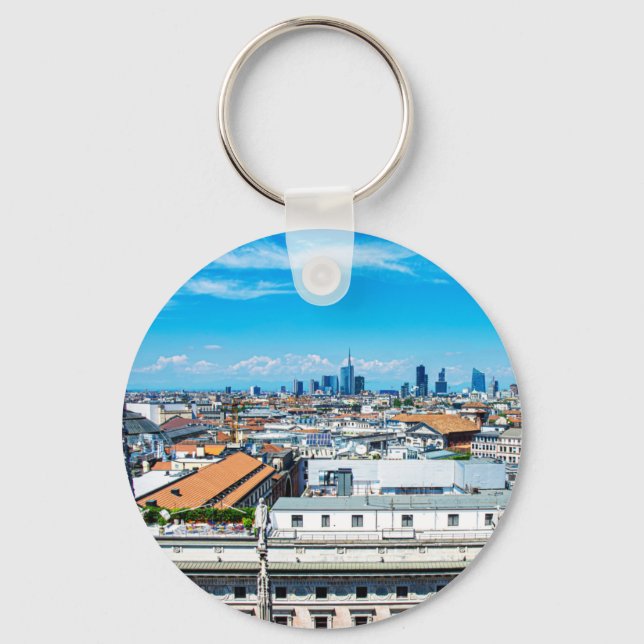 Milan Skyline Nyckelring (Framsida)