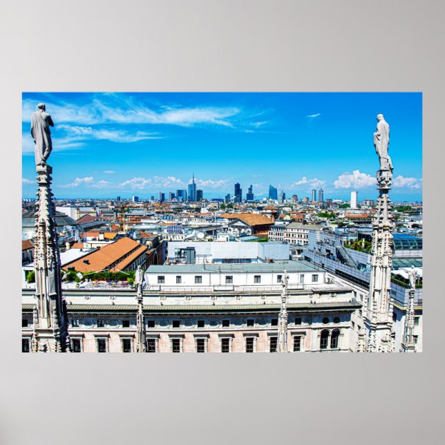 Milan Skyline Poster (Framsidan)