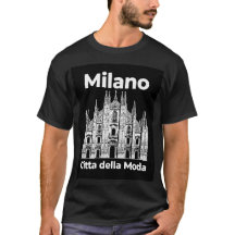 Milano Duomo - Citta della Moda - Svart T-Shirt