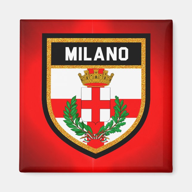 Milano Flagga Magnet (Framsidan)
