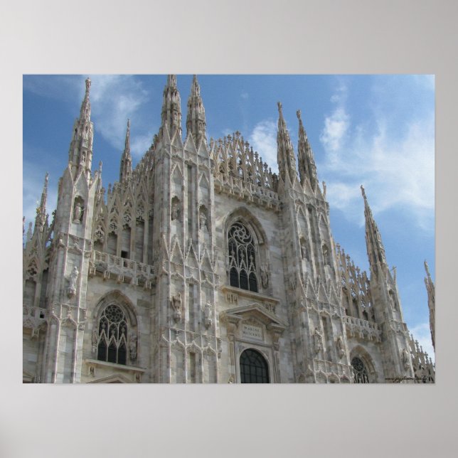 Milano, fotografi av Italien poster (Framsidan)