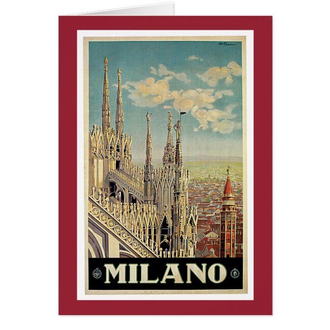 Milano Hälsningskort (Framsidan)