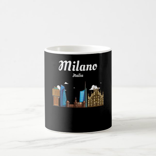Milano Italia/Milano - Skyline of the City Kaffemugg (Center)
