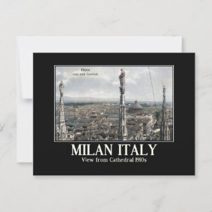 Milano, Italien Cathedral View 1910s Vintage Inspi Vykort
