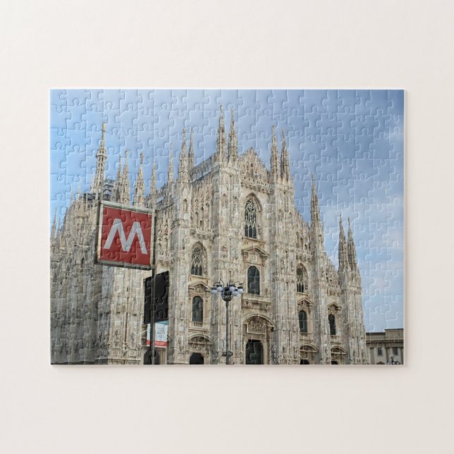 Milano, Italien - Duomo - 11 x 14 - 252 pcs. Pussel (Horisontell)