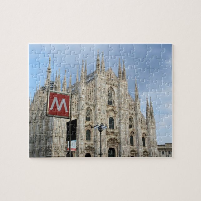 Milano, Italien - Duomo - 8 x 10 - 110 pcs. Pussel (Horisontell)