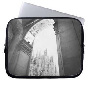 Milano Italien, Galleria Utsikt över Duomo Laptop Fodral