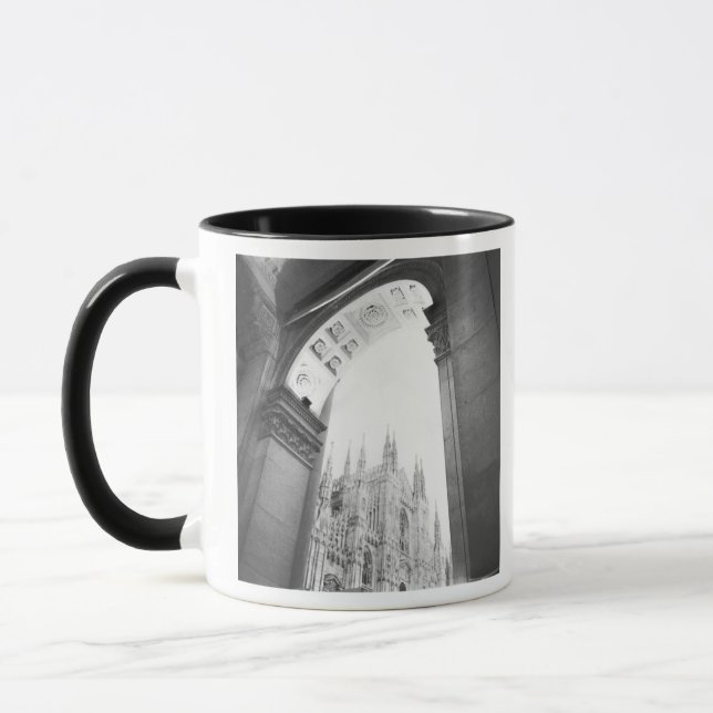 Milano Italien, Galleria Utsikt över Duomo Mugg (Vänster)