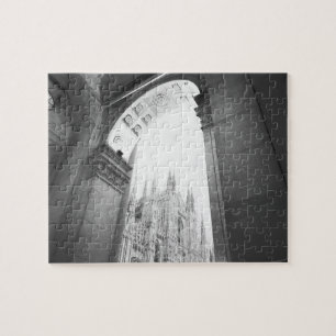 Milano Italien, Galleria Utsikt över Duomo Pussel
