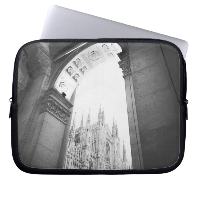 Milano Italien, Galleria View of the Duomo Laptop Fodral (Framsidan)