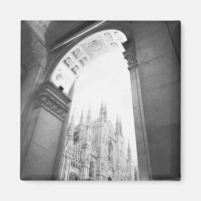 Milano Italien, Galleria View of the Duomo Magnet (Framsidan)