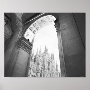 Milano Italien, Galleria View of the Duomo Poster