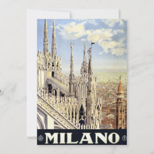 Milano Italien gotisk katedral Duomo Vintage Resa