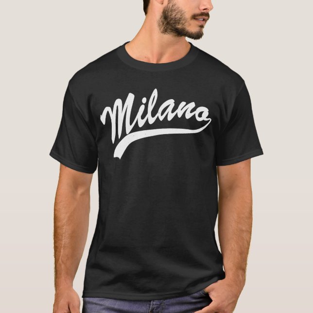 Milano Italien Italia T Shirt (Framsida)