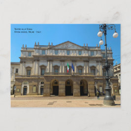 Milano, Italien - La Scala Theater, opera house Vykort