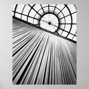 Milano Italien, skyltfönster i Galleria Poster