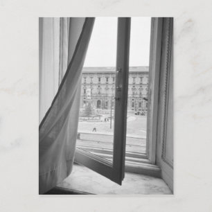 Milano Italien, View from La Scala Opera Window Vykort