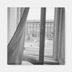 Milano Italien, Vy från La Scala Opera Window Magnet