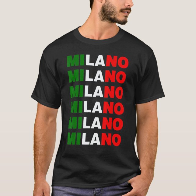 Milano Italy T Shirt (Framsida)
