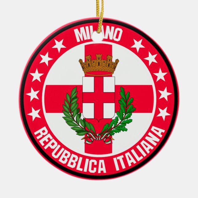 Milano Julgransprydnad Keramik (Framsidan)