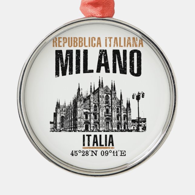 Milano Julgransprydnad Metall (Framsidan)