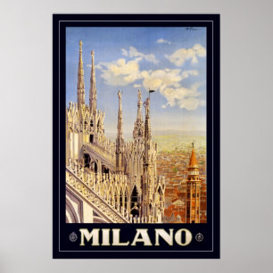 Milano (med gränsen) poster