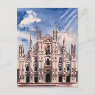 Milano, Milan Cathedral Painting Vykort