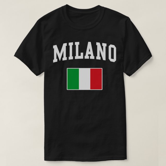 Milano Milan Italien Italiano Italia Italia Italia T Shirt (Design framsida)