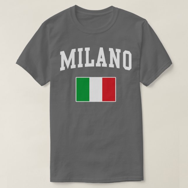 Milano Milan Italien Italiano Italia Italia Italia T Shirt (Design framsida)