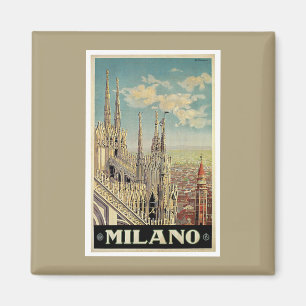 Milano Milan Italien Vintage resor Magnet